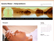 Tablet Screenshot of heilpraktikerin-sandraweber.de